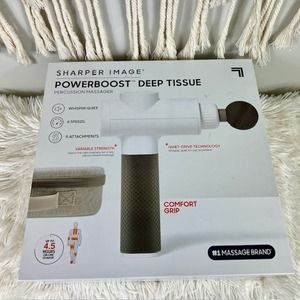 Sharper Image Powerboost Deep Tissue Percussion Massager Version 3.0 - White